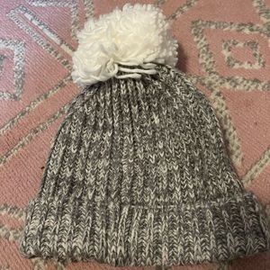 J Crew knit gray winter hat